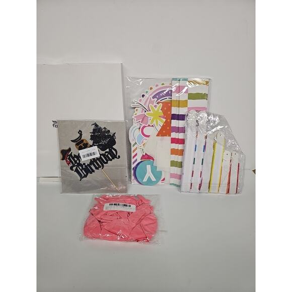 - Happy Birthday Bulletin Board Set, 50 Pcs, 30 BALLONS/20 PCS SET/1 CAKE STAKE - Picture 2 of 5